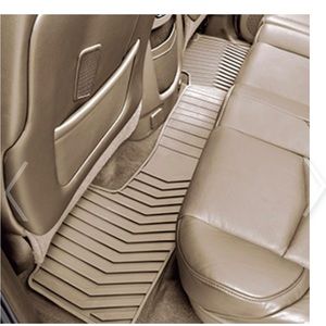 Second-Row One-Piece Premium All-Weather Floor Mat in Dune Cadillac - used